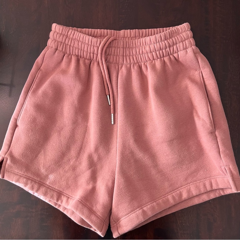 Abercrombie & Fitch Peach Pink Sunday Lounge High Rise Shorts NWT